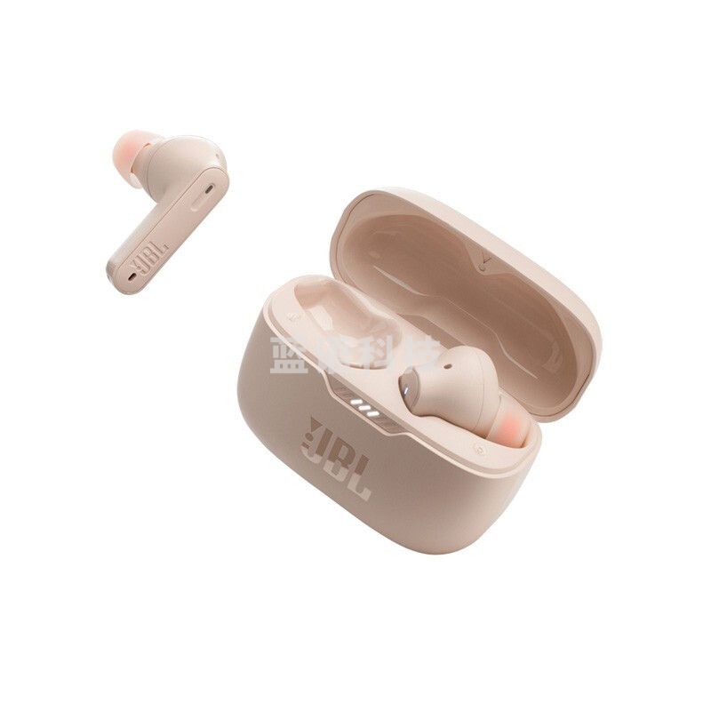 JBL T230NC TWS 真无线蓝牙耳机 入耳式自适主动降噪音乐耳机防水防汗手机通用 沙漠玫瑰