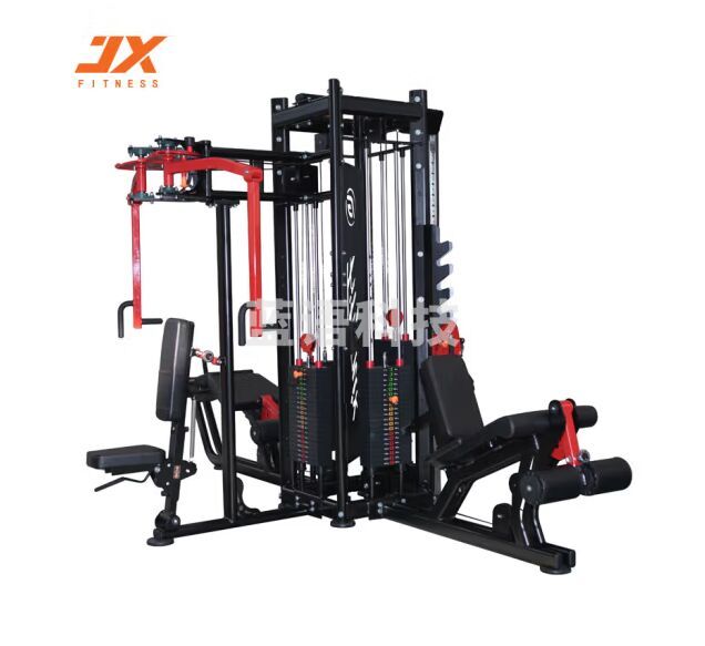 军霞JX-3049四人站综合训练器商用多功能健身房健身器材