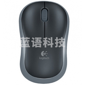 罗技（Logitech）M186 无线鼠标 黑色灰边