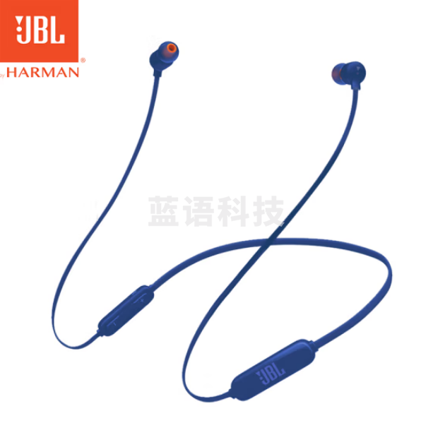 JBL TUNE 110BT 蓝牙无线耳机 运动音乐游戏耳机 苹果华为小米入耳式耳机 带麦可通话 蓝色
