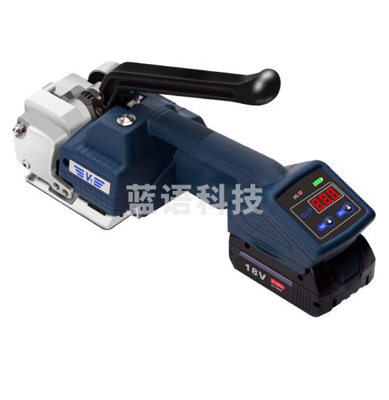 逸飞手提式电动打包机PET塑钢带捆扎带收紧一体半自动免扣热熔机V1-16一电一充