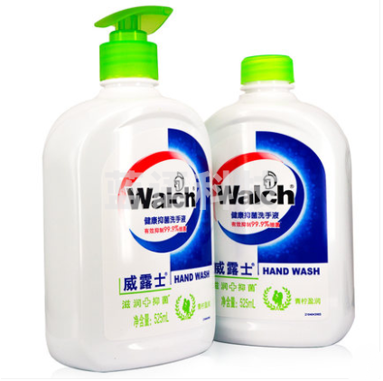 威露士 健康抑菌洗手液补充装 525ML青柠盈润2瓶