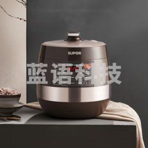 苏泊尔SY-60YC8001Q 电压力锅 6升大容量 智能触控 球釜双胆 开盖收汁 一键排压