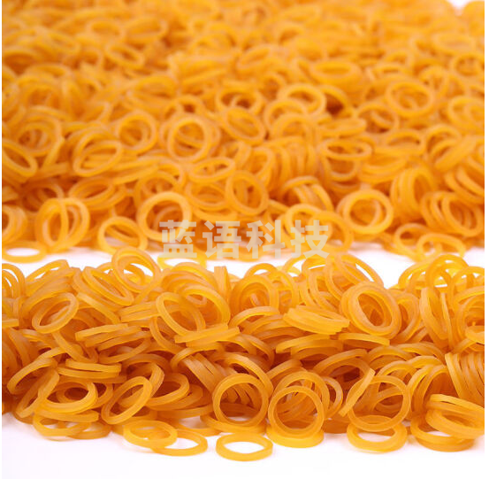 巨联  黄色橡皮筋小号胶圈500g/包