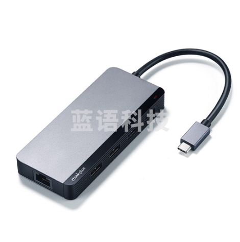 联想Thinkpad Type-C扩展坞 USB分线器 RJ45千兆网口转接头 HDMI转换器 PD快充 笔记本拓展坞 金属LC07-R