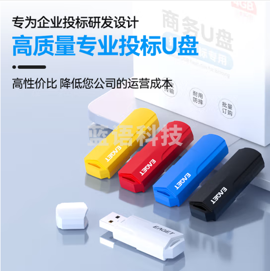 忆捷（EAGET）4GB USB2.0投标U盘F5 盒装 公司企业竞标专业投标优盘 五只装