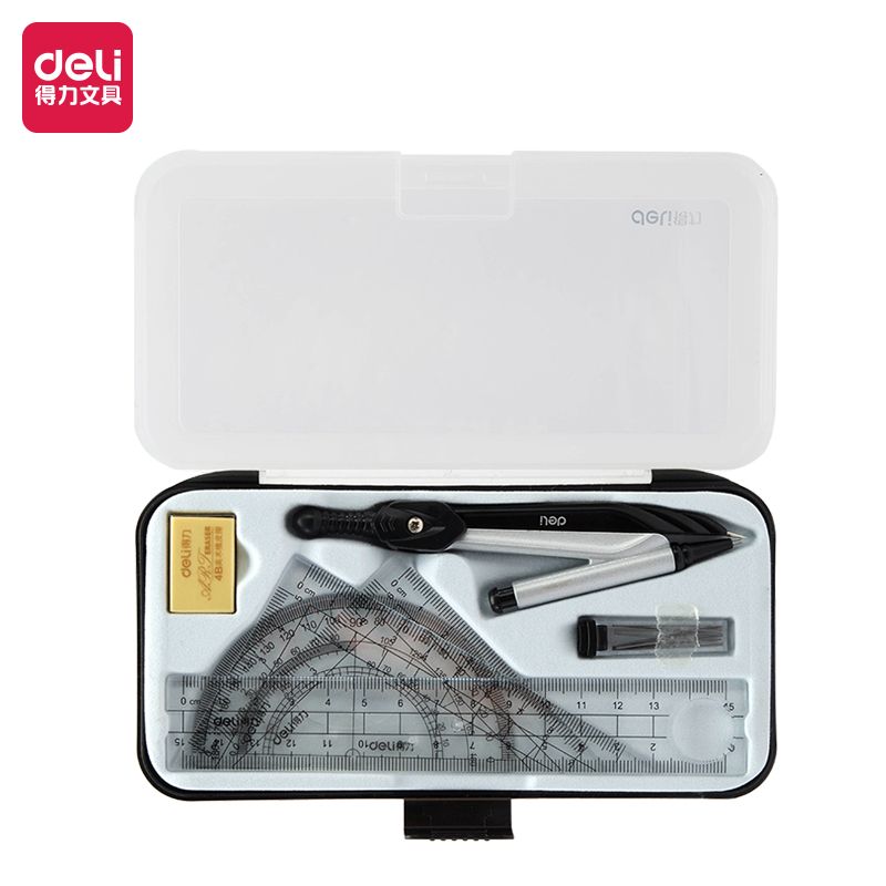 得力72150圆规套装(银)