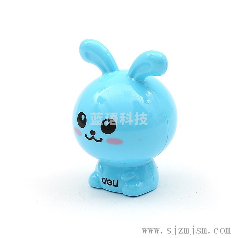 得力(deli)铅笔刀转笔刀可爱迷你卷笔刀 小号学生削笔器文具奖品礼物  迷你兔系列