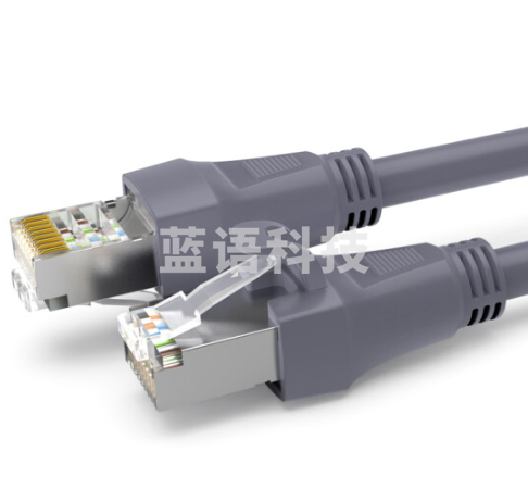 秋叶原(CHOSEAL)六类屏蔽网线 Cat6六类千兆网线 工程家用电脑宽带网络跳线成品网线 灰色 5米 CT600AT5