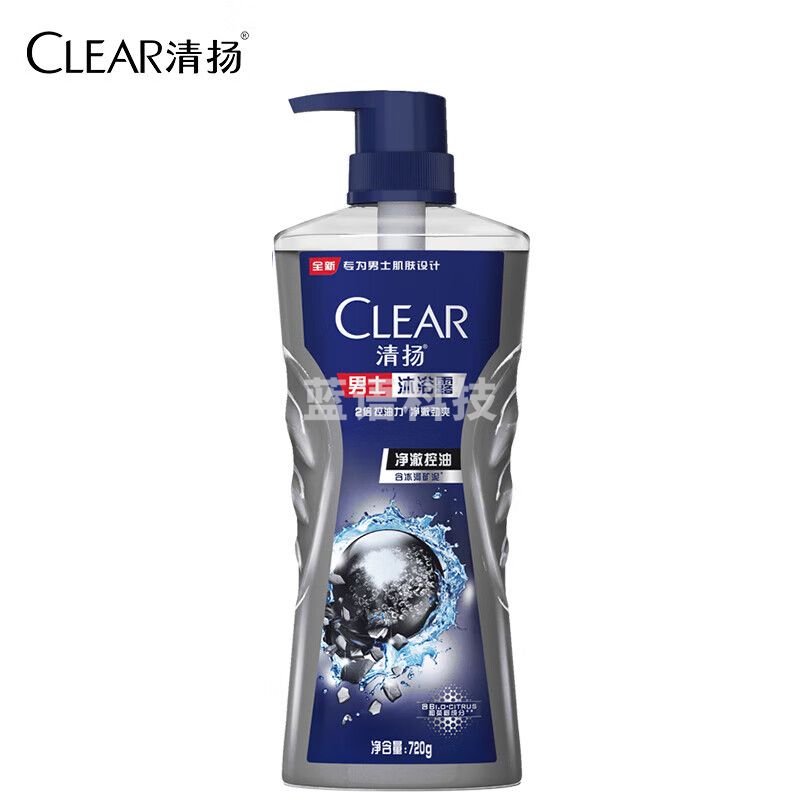 清扬 沐浴露 男士平衡控油沐浴露 净澈控油型720g*1瓶
