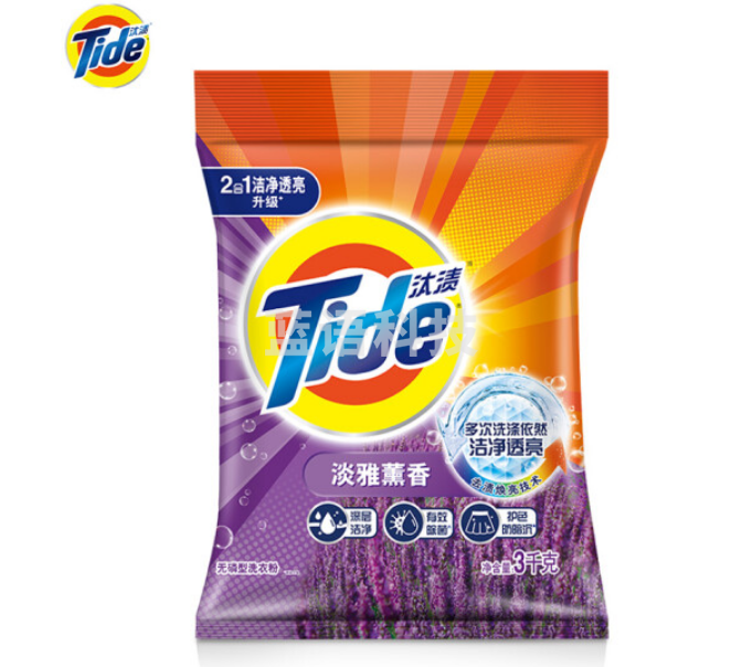 汰渍洁净洗衣粉 薰衣草香3kg