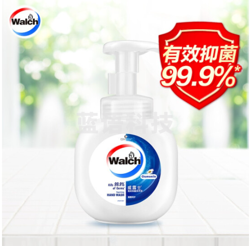 威露士泡沫抑菌洗手液健康呵护280ml(洋甘菊)有效抑菌99.9% 易冲洗