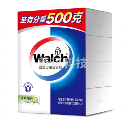 威露士健康香皂 水润清新 125g×4 温和洁净 滋养呵护