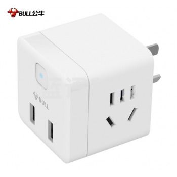 公牛(BULL)GNV-U9B122 插座魔方USB 插座/新国标插线板/插排/排插 小魔方无线款