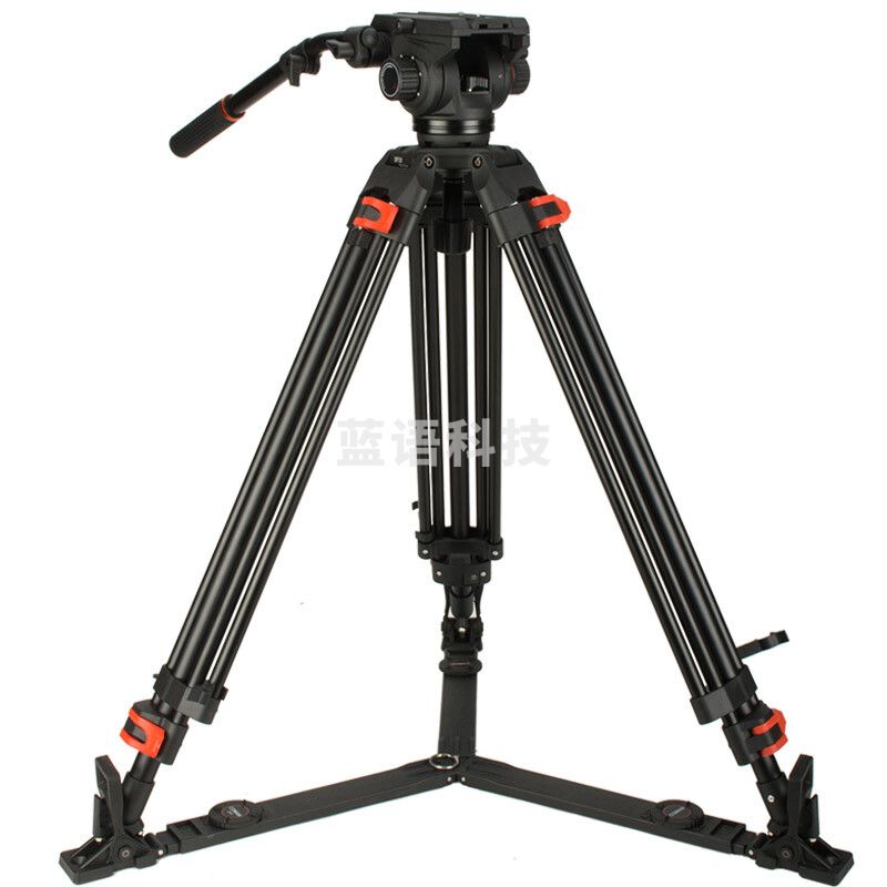 科漫(COMAN)DF26摄像机三脚架大型专业单反相机双向液压阻尼云台电影婚纱摄影录像支架佳能松下索尼三角架