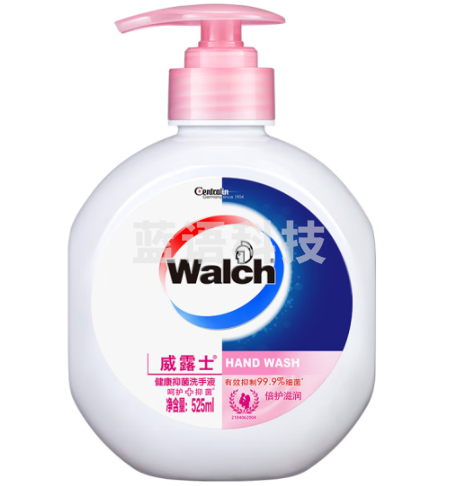 威露士(Walch)健康抑菌洗手液(倍护滋润)525ml 抑菌99.9%保障家人健康