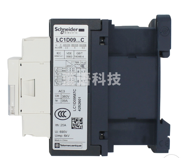 三相380V低压交流接触器LC1D09MI7C D32 07B7F7C CIX2 LC1D0907C(AC380V