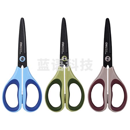 得力6055特氟龙剪刀(绿)(把)