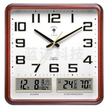 北极星 2858 万年历温湿度计静音挂钟 (单位 个)