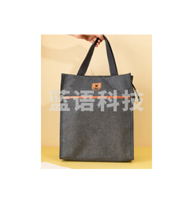 得力(deli)学生补习袋 大容量多功能手提袋购物袋 拎书袋 儿童美术袋补课书包 灰色 72618