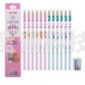 得力58137_汪汪队立大功HB铅笔(粉)(12支/盒)