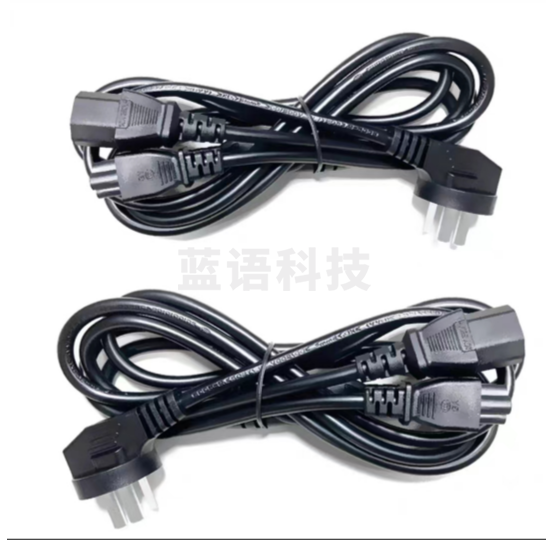 一分二电源线 ，三插头尾，品字尾  台式主机显示器  二拖一 (单位：根)
