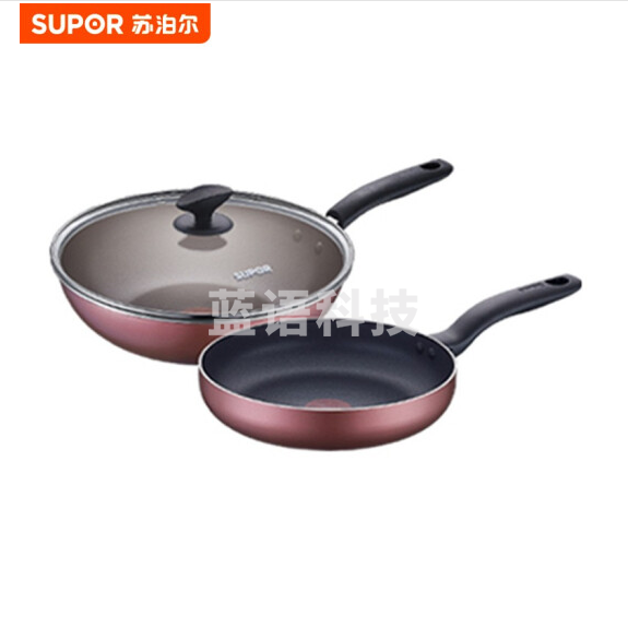 苏泊尔（SUPOR） VTP1604T 味家系列火红点全新不粘两件套