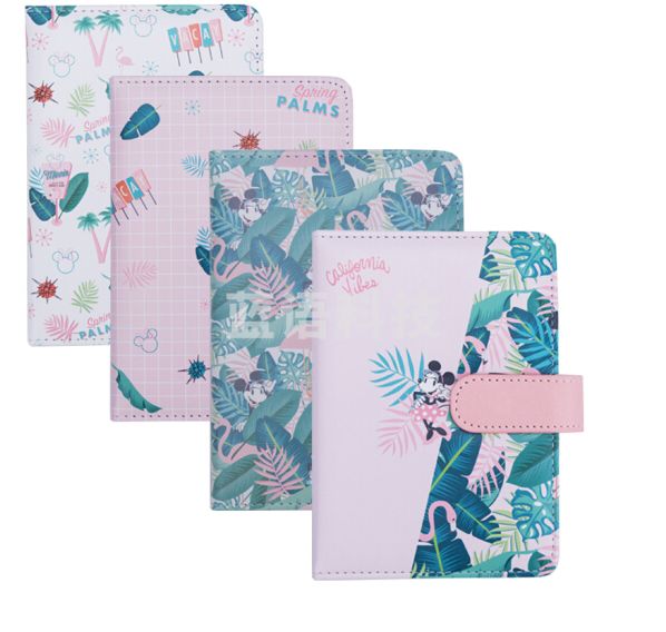 广博(GuangBo)A6迪士尼皮面手账本记事本子笔记本 128张单个装 随机发