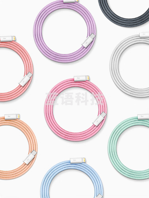 倍思 苹果快充数据线Type-C 编织PD27W/20W通用iPhone14/13/12Promax/XR/11Pro手机ipad充电线 2米黄色