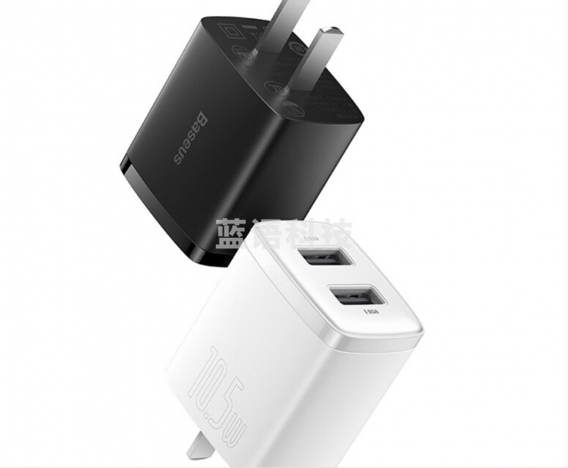 倍思 双口充电器三合一数据线1.5米套装 5V/2A充电头适用iPhone14/13华为荣耀三星小米手机iPad平板 CCCP10UC黑