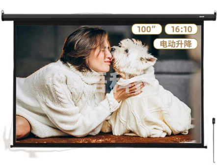 得力50497电动投影幕(100英寸16:10)(黑色)