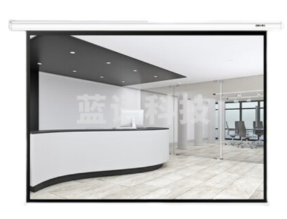 得力50441电动遥控投影幕(120英寸4:3)(白色)