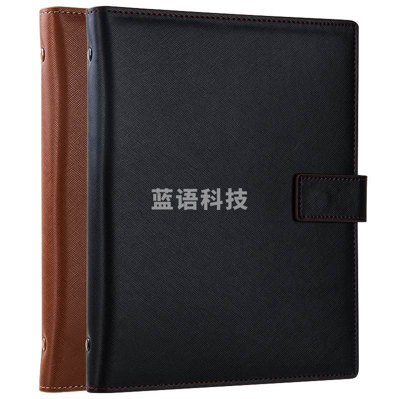 得力3307 8.5英寸/80页皮面本(棕)(单位：本)