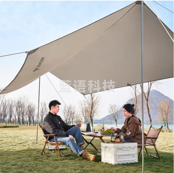 尚烤佳(Suncojia)天幕 遮阳帐篷 户外防晒防水涂银天幕 遮阳棚布 露营装备 4*3米