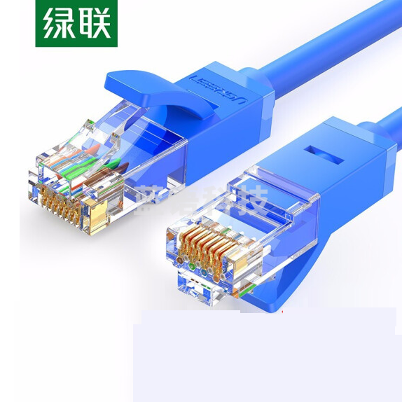 绿联 六类网线2米 11202 8芯 8P8C 双绞线 (黑、蓝备注)