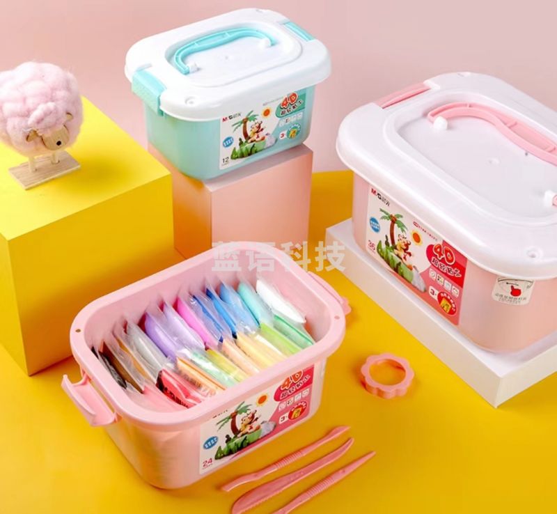 晨光粘土黏土4D超轻收纳盒袋装36色AKE04554