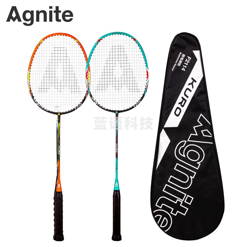安格耐特(Agnite) F2114羽毛球拍(橙+蓝)(2支/副)