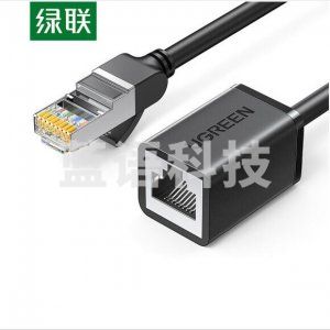 绿联 UGREEN NW112 六类网线 公对母26AWG全铜芯延长线 2米