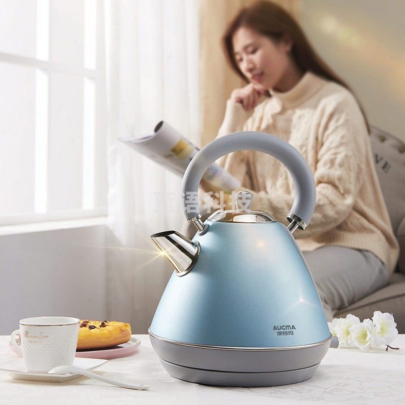 澳柯玛(AUCMA) 304不锈钢内胆防烫1.8L容量家用电水壶烧水壶电热水壶 AK-BLS11
