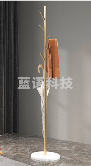 溢彩年华 衣帽架转角衣架落地铁艺衣服架卧室轻奢挂衣架金属衣架