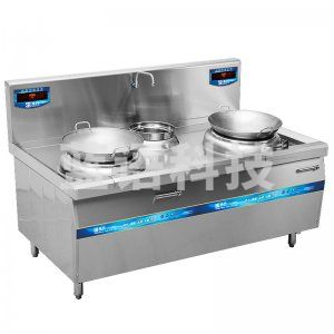 圣托(Shentop) STC-D1800C 大功率电磁炉凹面 12kW-15kW饭店食堂电磁灶 双头单尾小炒炉