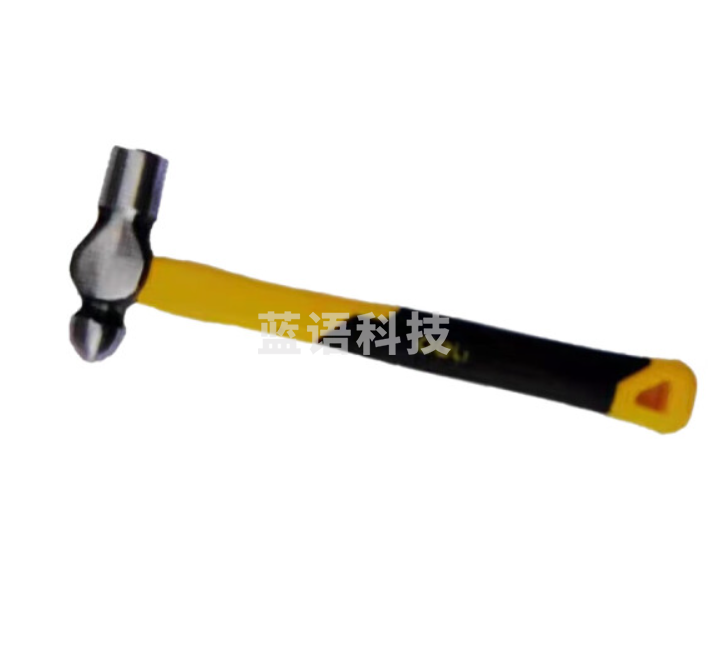 得力 DL443005 纤维柄圆头锤(黄)