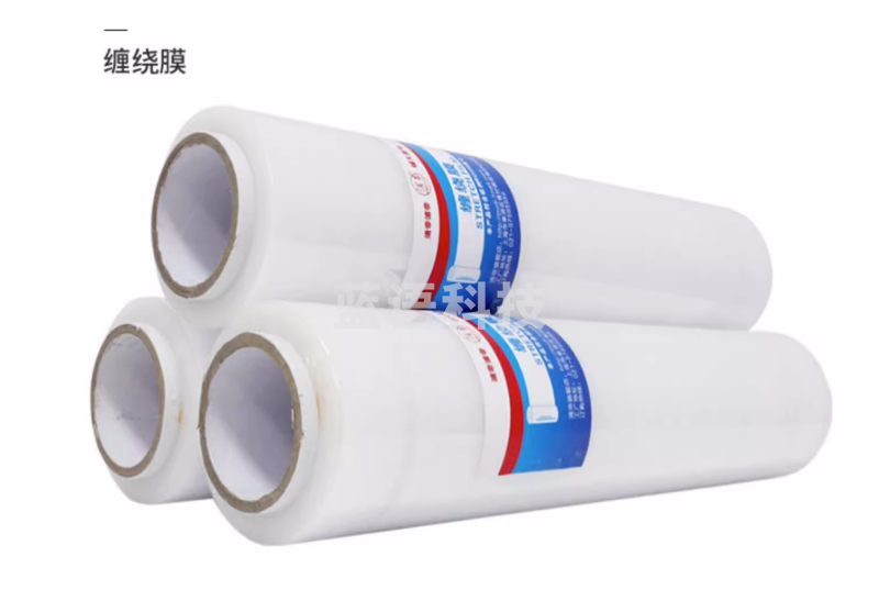 缠绕膜打包膜60cm宽 400米长 塑料保护膜批发大卷pe工业保鲜膜包装膜拉伸膜
