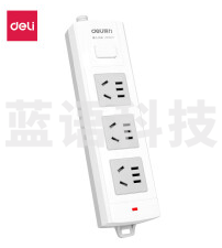 得力18294插座_3组_无线_PVC袋装(白)(只)