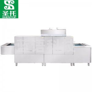 圣托(Shentop) STW-L40 大型通道式清洗机 酒店饭店履带式刷碗机 双杠双喷淋长龙式洗碗机