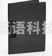 斯图(sitoo)A4横式折页板夹会议夹 加厚硬文件夹 签约夹板试卷资料收纳夹菜单夹 文件收纳用品 黑色1个