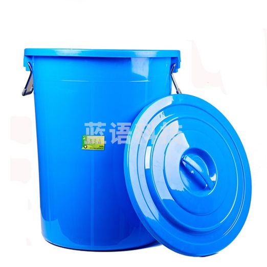 巨联 TB-120  特大水桶塑料垃圾桶加厚圆形大垃圾桶120升大号垃圾桶蓝