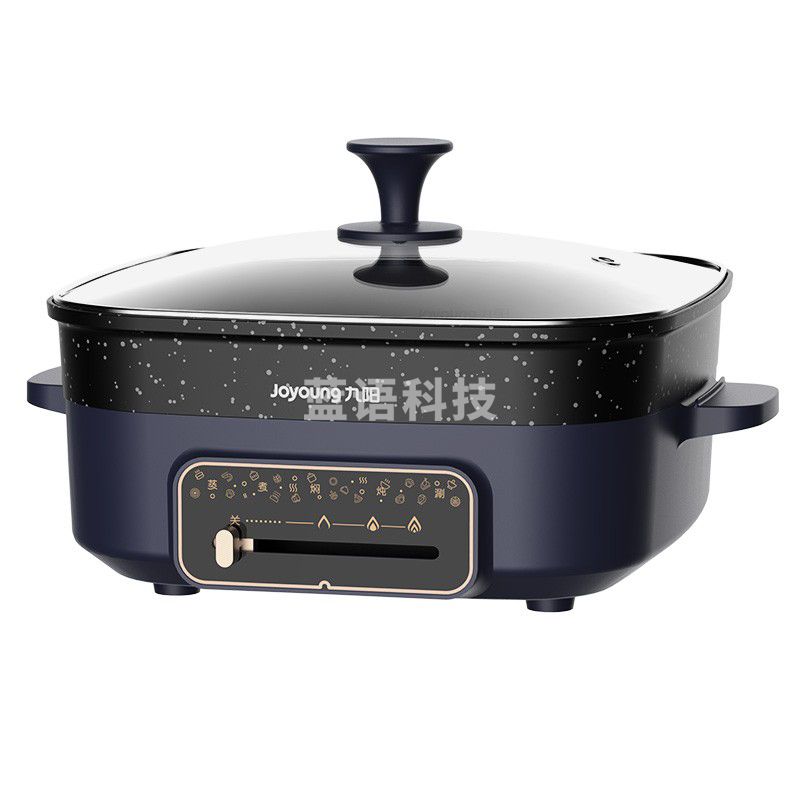 九阳HG60-G650多功能电热锅 6L 4档 304不锈钢篦子 蒸煮煎炸