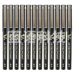 百乐（PILOT） BX-V7-B 0.7 V7威宝走珠笔 黑色 12支/盒