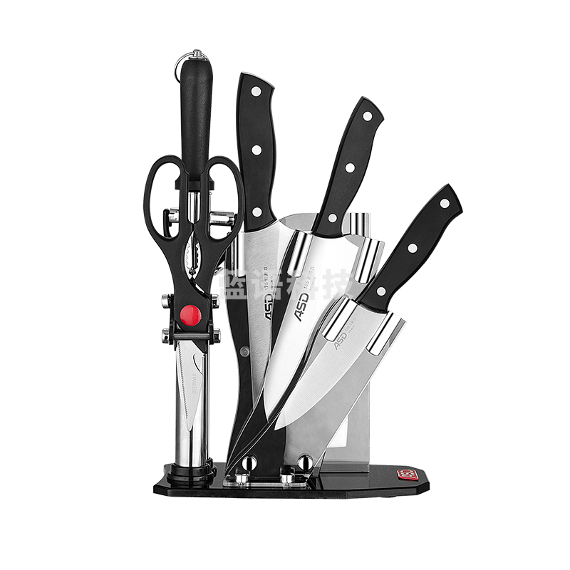 爱仕达（ASD）903707冰锐系列七件套刀 亚克力底座